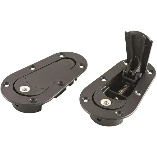 AeroCatch Plus Flush Haube Verriegelung mit Schloß - Schwarz - 120-2100 Zertifiziert