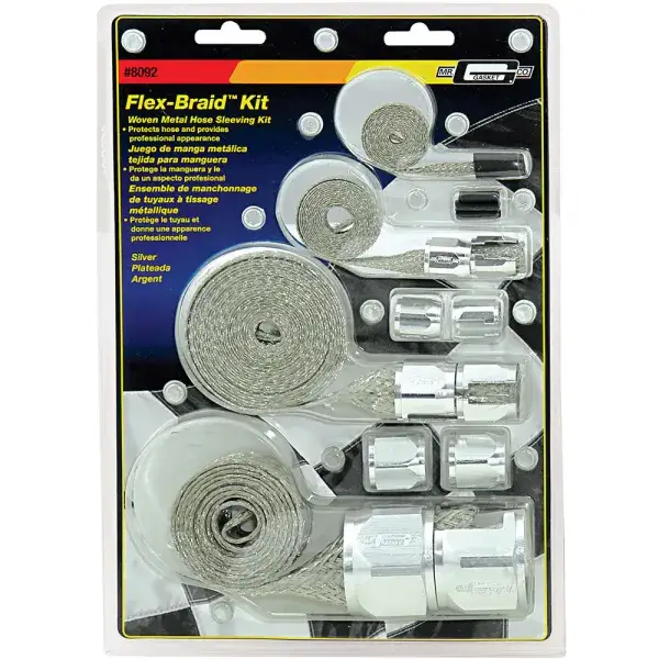 Saisonangebot Mr. Gasket Schlauchhülsensatz Edelstahl geflochten - 8092