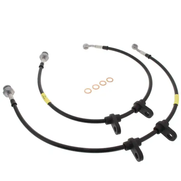 Meistverkauft Goodridge Bremsschlauch Satz vorne Stahlflex (TÜV) - Schwarz - GO-2956-B4-F-B-T