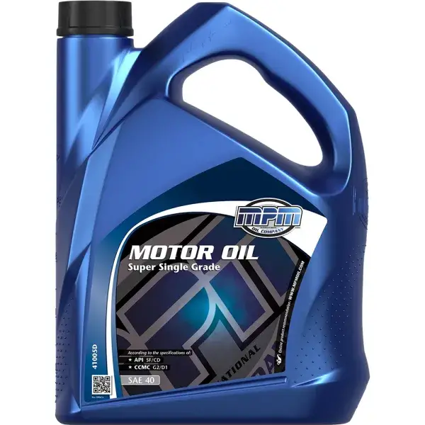 Geprüft MPM Oil Motoröl SAE 40 Super Single Grade - 5 Liter - MPM-41005D