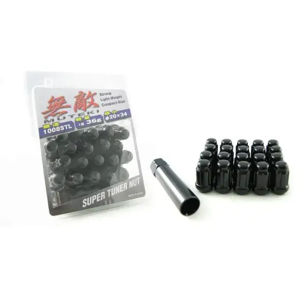 Wheel Mate Muteki Rad Mutter konisch 20St. CE - Schwarz - MU-41886BK Neuheit