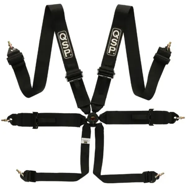 Günstig QSP 6-Punkt-Sicherheitsgurt Pro Plus FIA - Schwarz - QR336 BLACK