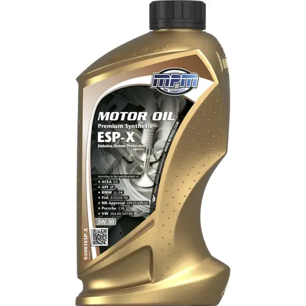 Aktuell MPM Oil Motoröl 5W30 Premium Synthetic ESP-X - 1 Liter - MPM-05001ESP-X