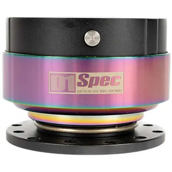 Abverkauf D1 Spec Lenkrad Schnellspanner (snap-off) Typ 2 mit Ding Ding Verriegelungsgeräusch - Neo-Chrom - D1S-002-2N