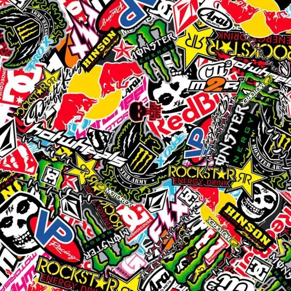 Nur Für Kurze Zeit US-Racing Wrap Folie - Stickerbomb 2 - USR-SBF-02