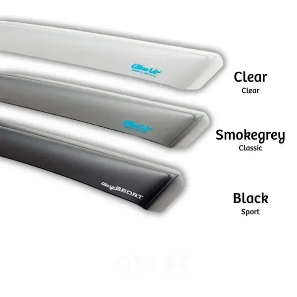 Finale Aktion ClimAir Windabweiser (Vordertüren) - Schwarz - Mit ABE und TÜV-Zertifikat - CLS0033602D