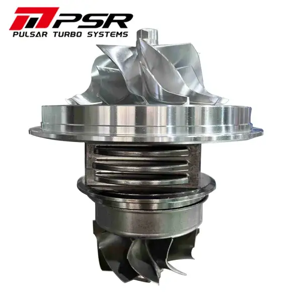 Sonderaktion Pulsar Turbo Systems 400D Dual Ball Bearing Turbocharger CHRA - Turbine Wheel 101x91.3mm - Compr.Wheel 80x113mm 7+7 Blade - 122140001
