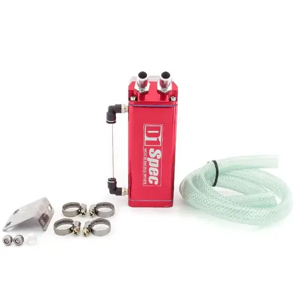 D1 Spec Öl-Überlaufbehälter 600cc 9mm - Rot - D1S-A044-1A Neu
