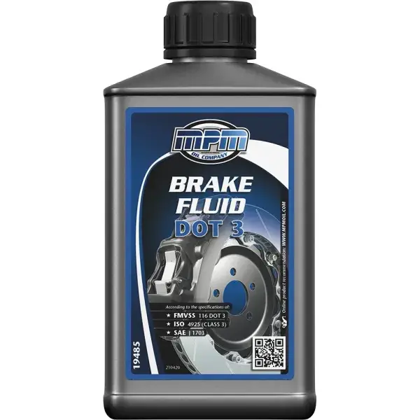 Kracherpreis MPM Oil Brems-und Kupplungsflüssigkeit DOT 3 - 0,485 Liter - MPM-19485