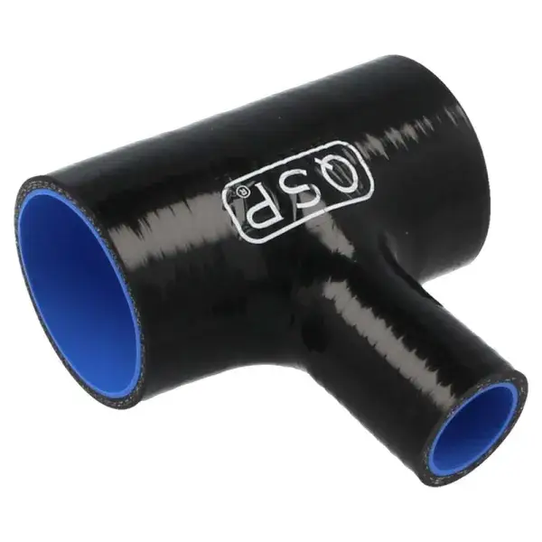 Sonderaktion QSP Silikon T-Stück - 32 mm (19 mm Anschluss) - Schwarz - QHTST-3219BLK