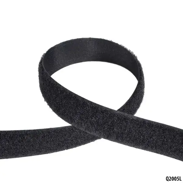 QSP Selbstklebendes Velcro Oberteil - Schwarz - Q2005L Highlight
