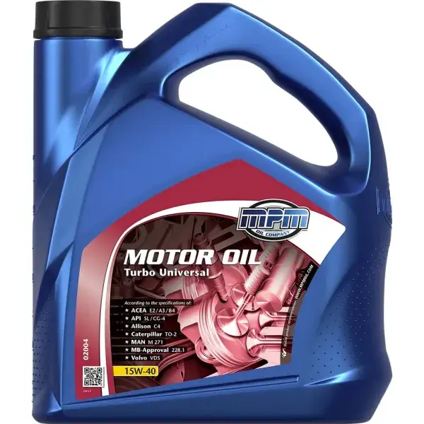Bestpreis MPM Oil Motoröl 15W40 Turbo universal mineralisch - 4 Liter - MPM-02004