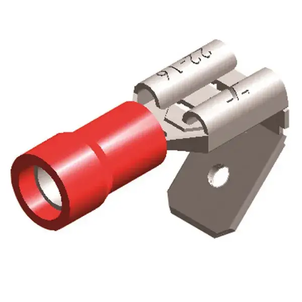 Highlight QSP Halbisolierter Kabelschuh männlich / weiblich 6.3 mm - Rot - QC3062