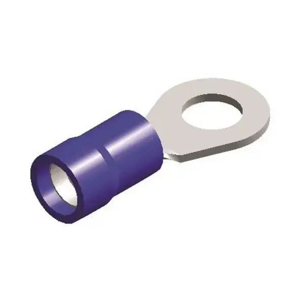 Sonderangebot QSP Halbisolierter Ringkabelschuh M6 - Blau - QC3009