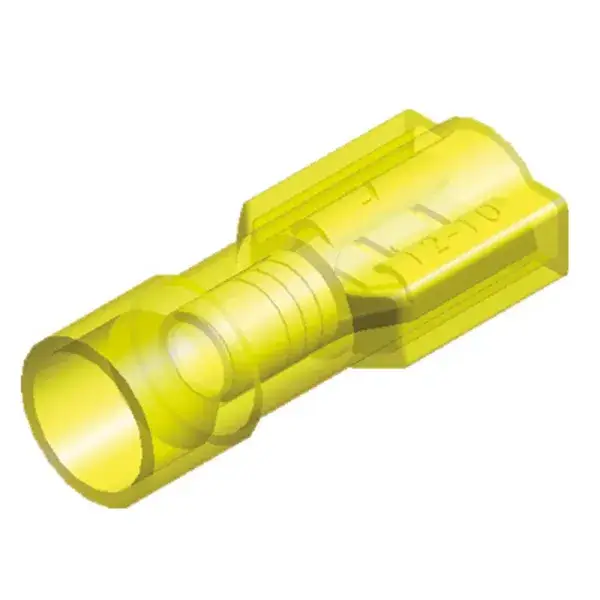 Bestpreis QSP Halbisolierter Kabelschuh männlich 6.3 mm - Gelb - QC3109