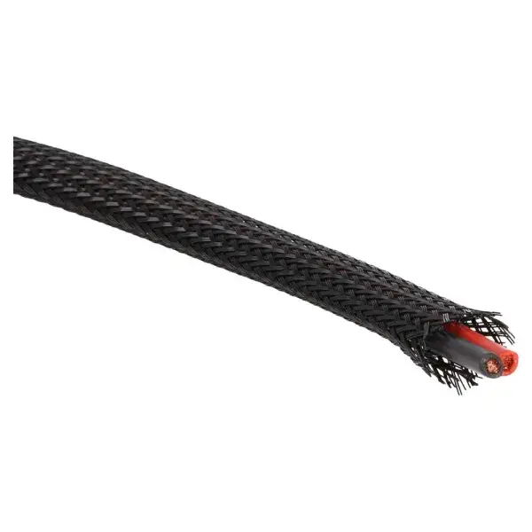 Abverkauf QSP Geflochtener Schutzschlauch - 20 - 50 mm² - Schwarz - QC3565