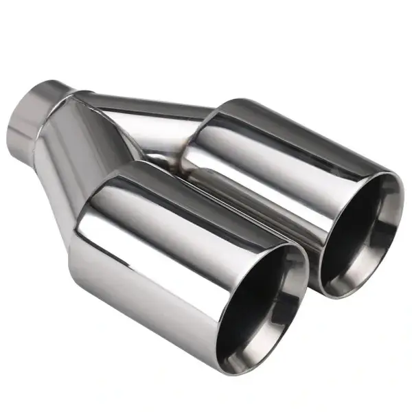 StraightFlow Auspuffblende doppelt rund gerade Spitzen 2x Ø89mm - 23-1989 Solange Der Vorrat Reicht