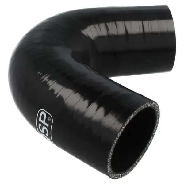 QSP Silikonschlauch - 135° Bogen - 8 mm - Schwarz - QHE135-08BLK Finale Aktion