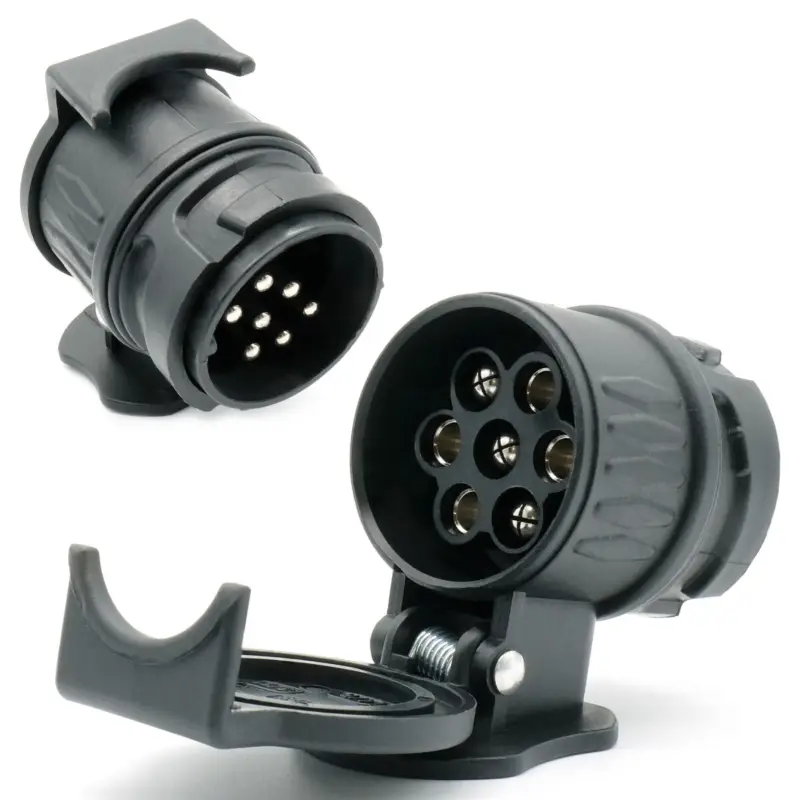 Kurzadapter 13 polig auf 7 polig PKW Anhänger 12V Adapter AHK Anhängerkupplung Direkt Vom Hersteller