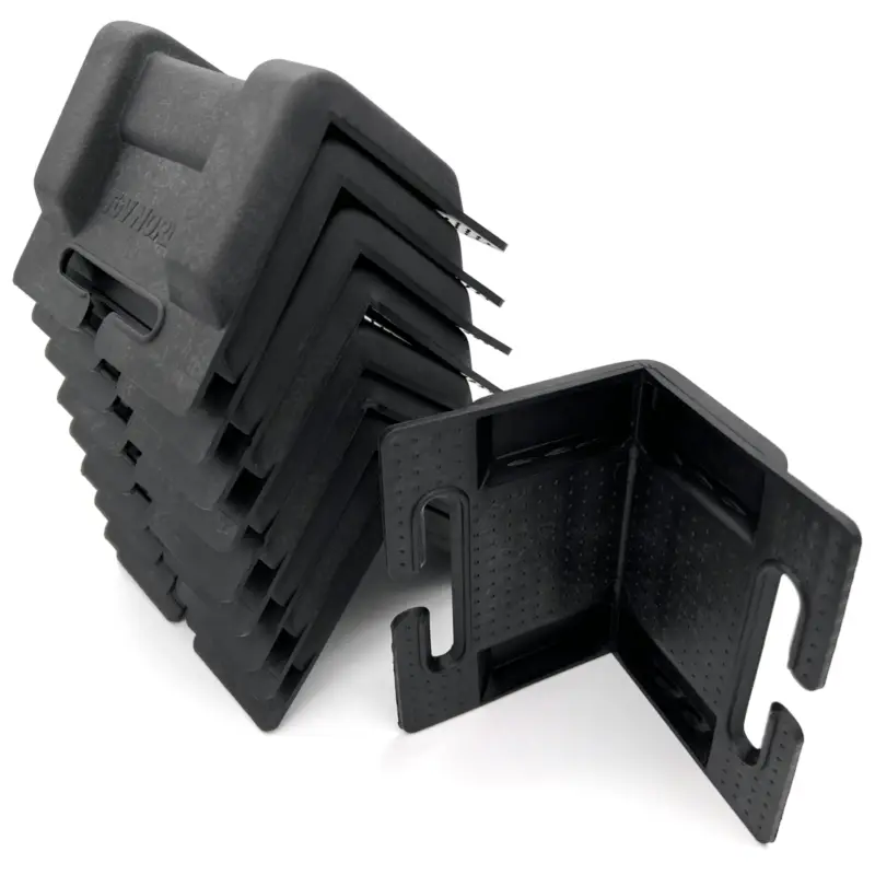 10x Kantenschutz klein geschlitzt 130x90 66mm breit Kunststoff schwarz Ausverkauf