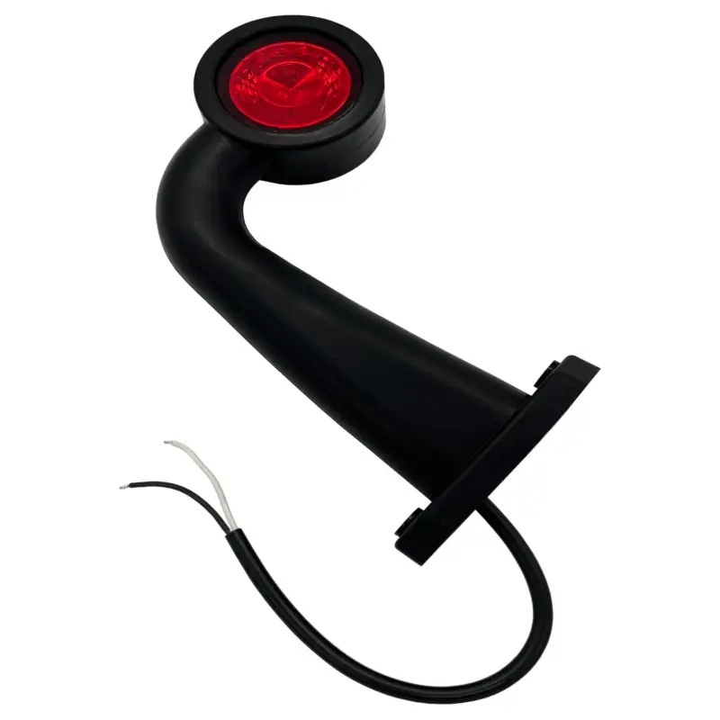 Abverkauf 2x Seitenmarkierungsleuchte LED links + rechts abgewinkelt Weiß Rot 12/24V