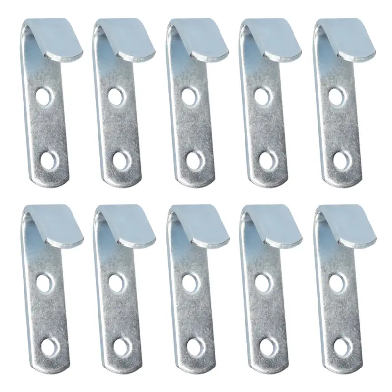 10x Planenhaken 2 Loch Metall verzinkt 65mm lang 20mm breit Lochabstand 20mm Expressversand