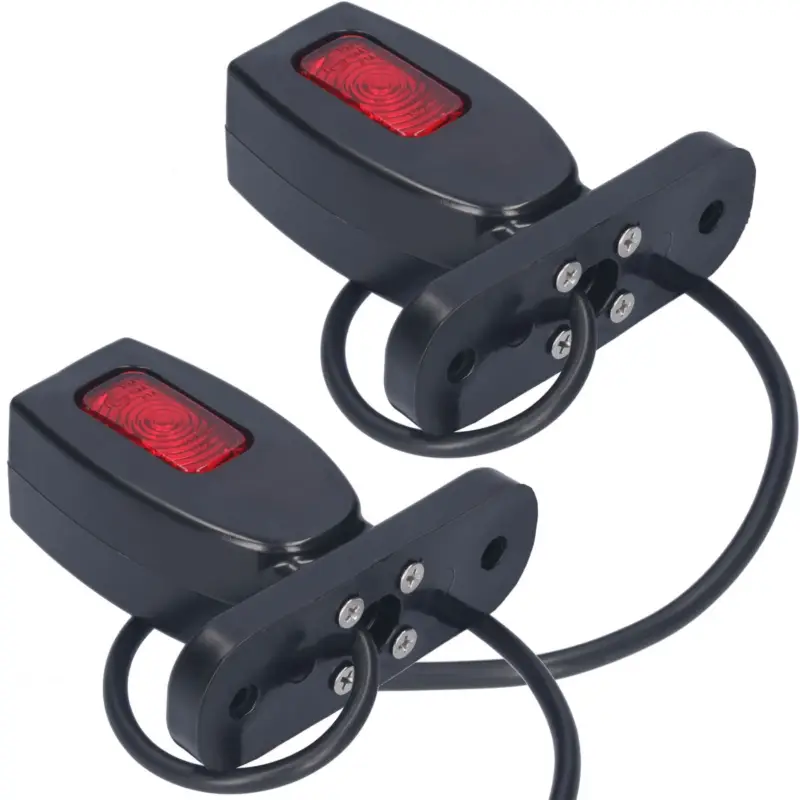 Aktuell 2x Seitenmarkierungsleuchte LED links rechts Weiß Rot Orange 12V 24V