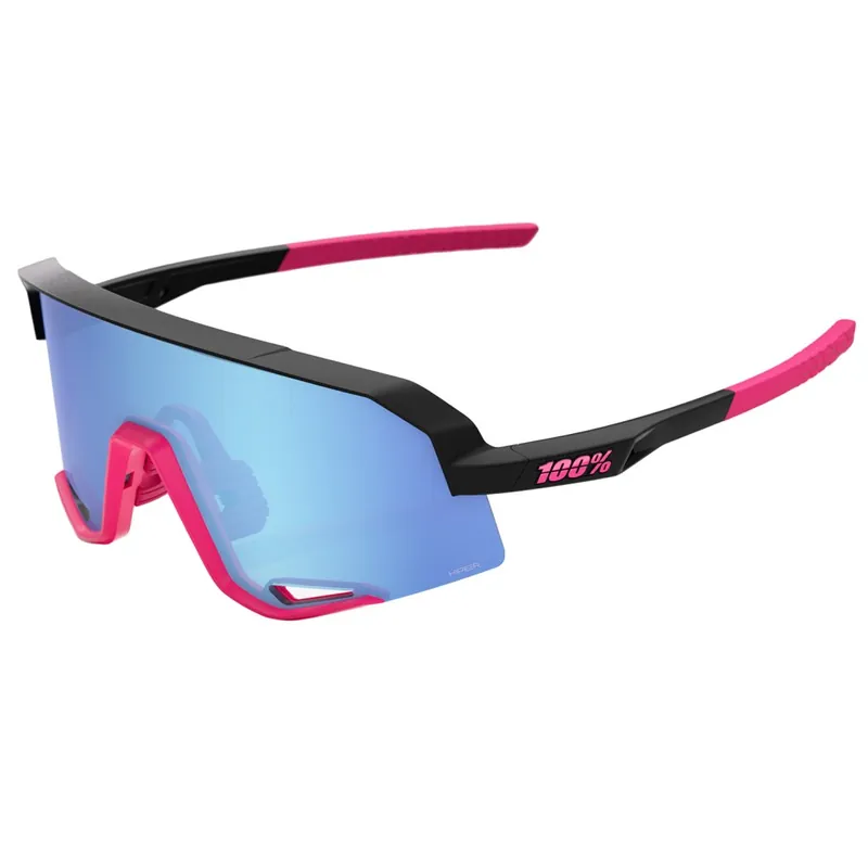 Jetzt Kaufen 100% Slendale Brille - Matte Black/HiPER Mirror Blue