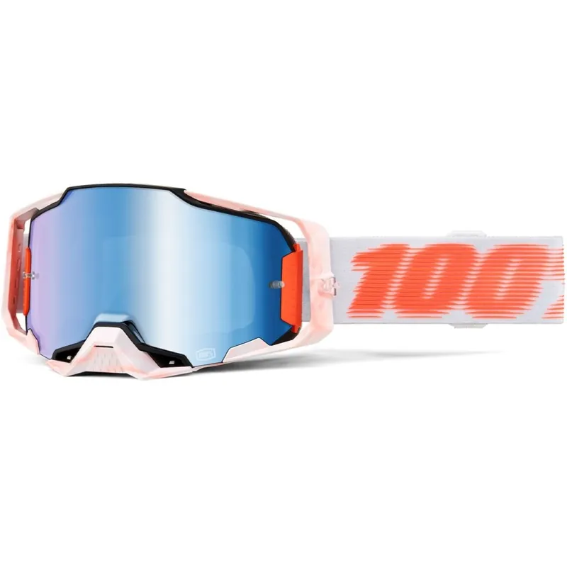 Neuheit 100% Armega Goggle - Tubular - Blue Mirror