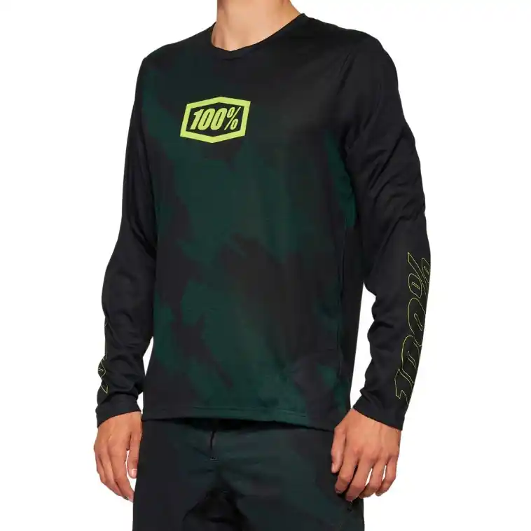 Jetzt Bestellen 100% Airmatic LE Langarmtrikot Herren - black camo