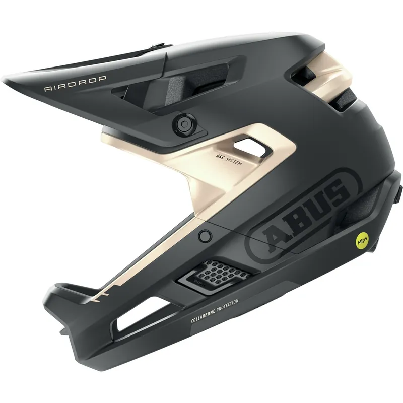 ABUS Airdrop MIPS Helm - black gold Finale Aktion