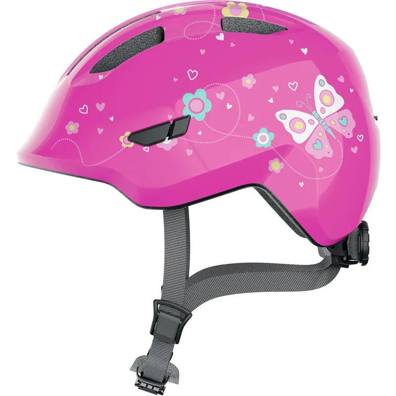 Highlight ABUS Smiley 3.0 Kinderhelm - pink butterfly