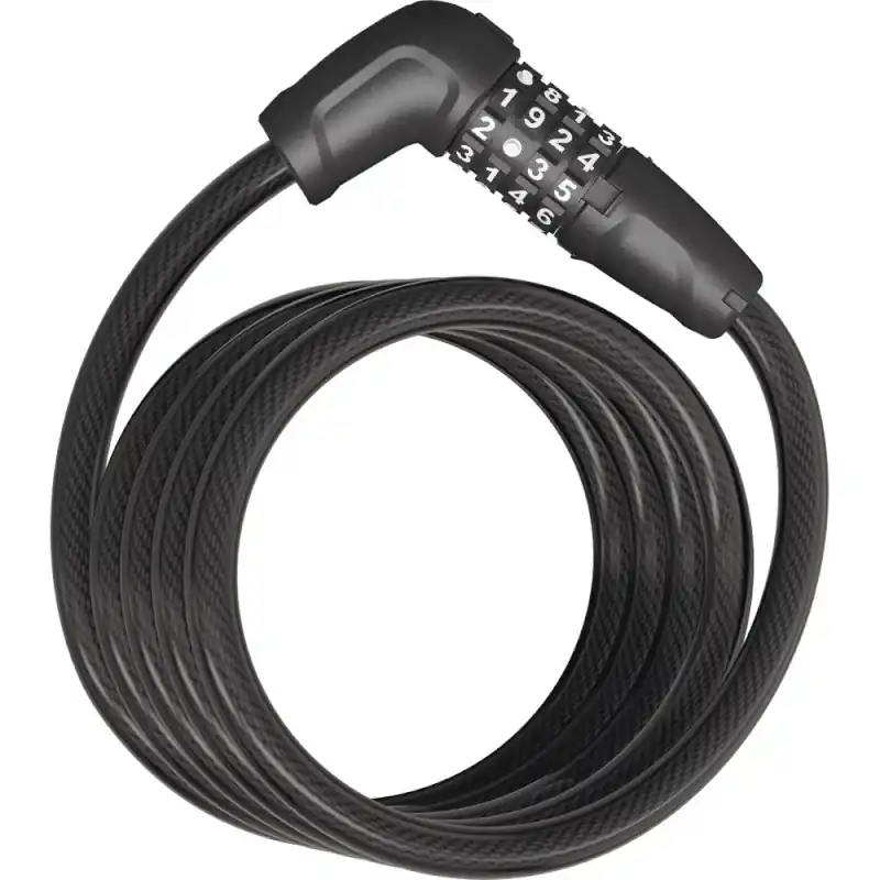 ABUS Tresor 6512C 180 cm Spiralkabelschloss + Halter SCMU - schwarz Heißes Angebot