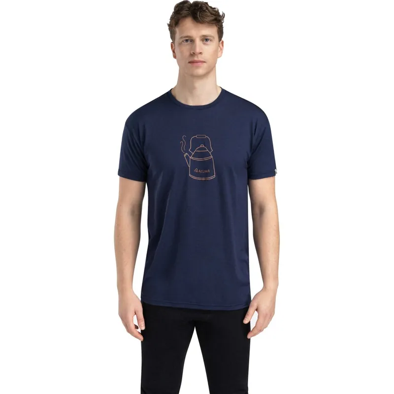 Aclima Lightwool Kettle T-Shirt Herren - navy blazer Rabatt