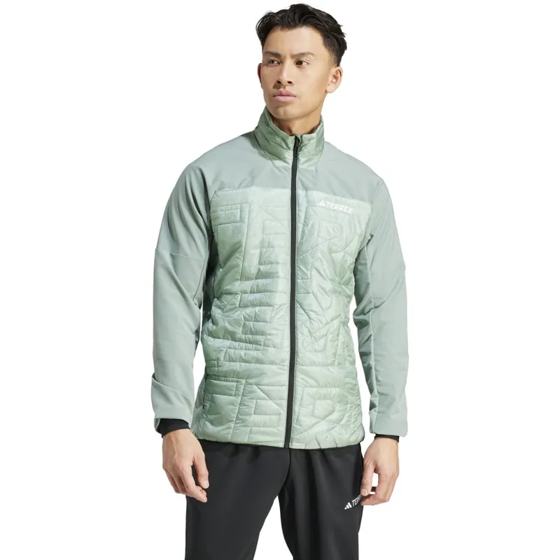 adidas TERREX Xperior Varilite Hybrid PrimaLoft Jacke Herren - silver green IP1475 Sonderaktion