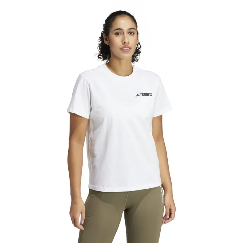 adidas TERREX Graphic MTN 2.0 T-Shirt Damen - weiß IZ0450 Letzte Chance