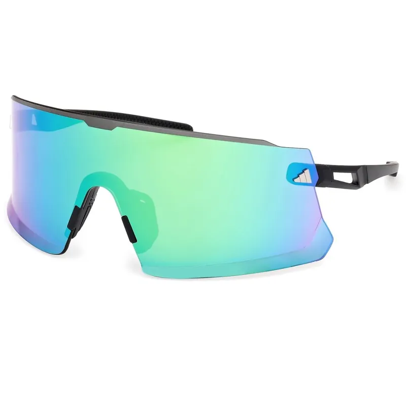 Saisonangebot adidas Dunamis Pro SP0100 Brille - Matte Black / Contrast Mirror Green