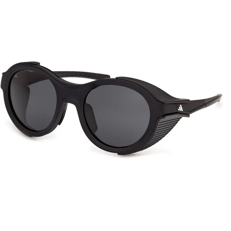 Versand Am Gleichen Tag adidas Akrion RND SP0129 Sonnenbrille - Matte Black / Very Dark Smoke