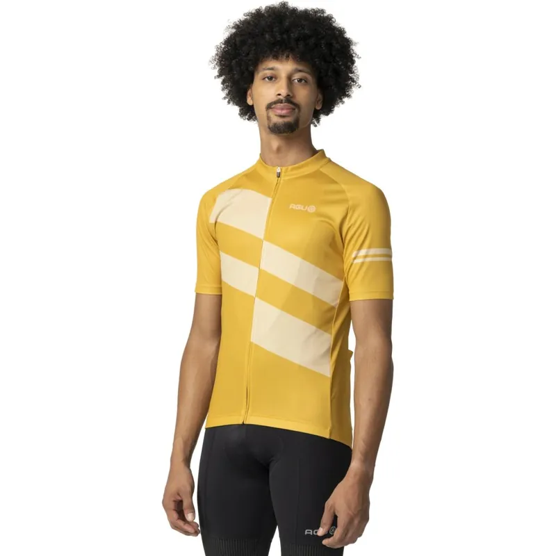 AGU Essential Diagonal Stripes Kurzarm-Trikot Herren - amber haze Jetzt Bestellen