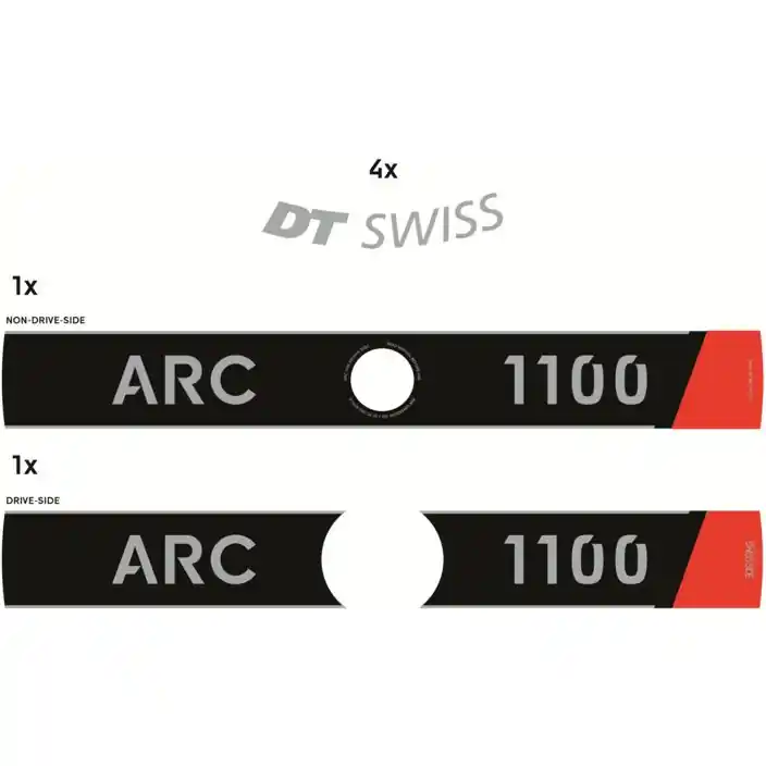 Solange Der Vorrat Reicht DT Swiss Aufkleberset ARC 1100 Disc - WRS10059318S