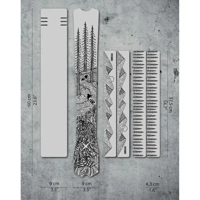 DYEDBRO MTB Rahmenschutz Kit - OS Illustration - schwarz Bestseller