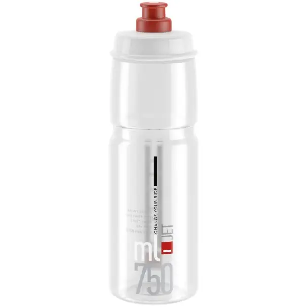 Elite Jet Trinkflasche 750ml - clear/rot Schnäppchen