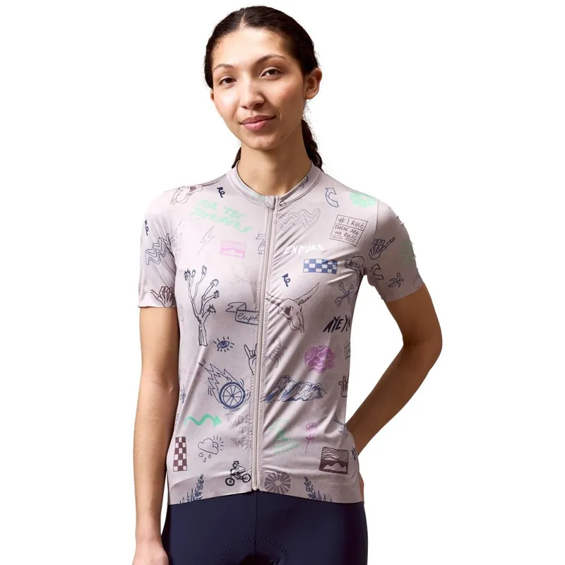 Abverkauf Endura Pro SL Print Kurzarmtrikot Damen - titanium