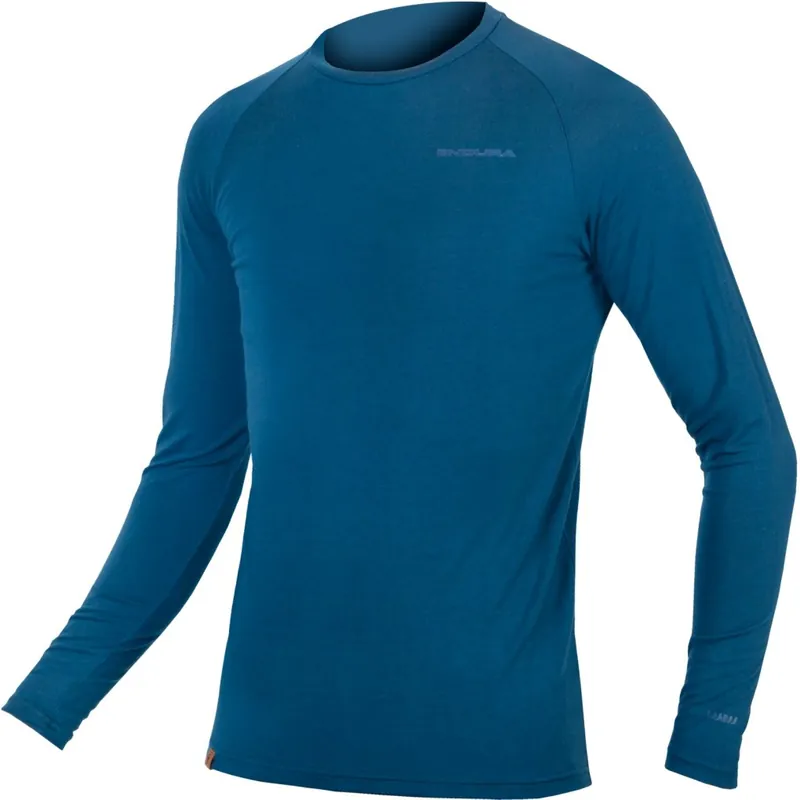 Endura BaaBaa Blend Langarm Baselayer Herren - blaubeere Jetzt Kaufen