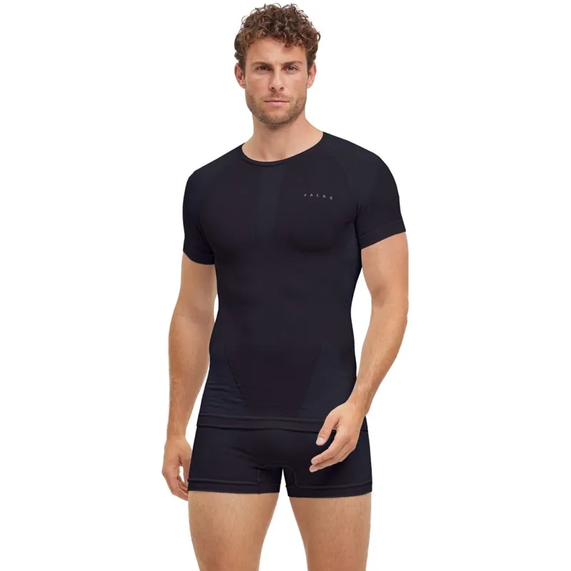 Expressversand Falke Warm T-Shirt Herren - black 3000