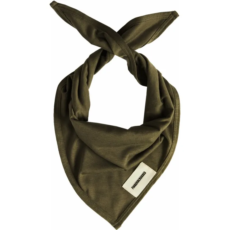 FINGERSCROSSED Dreieckstuch - Olive Abverkauf