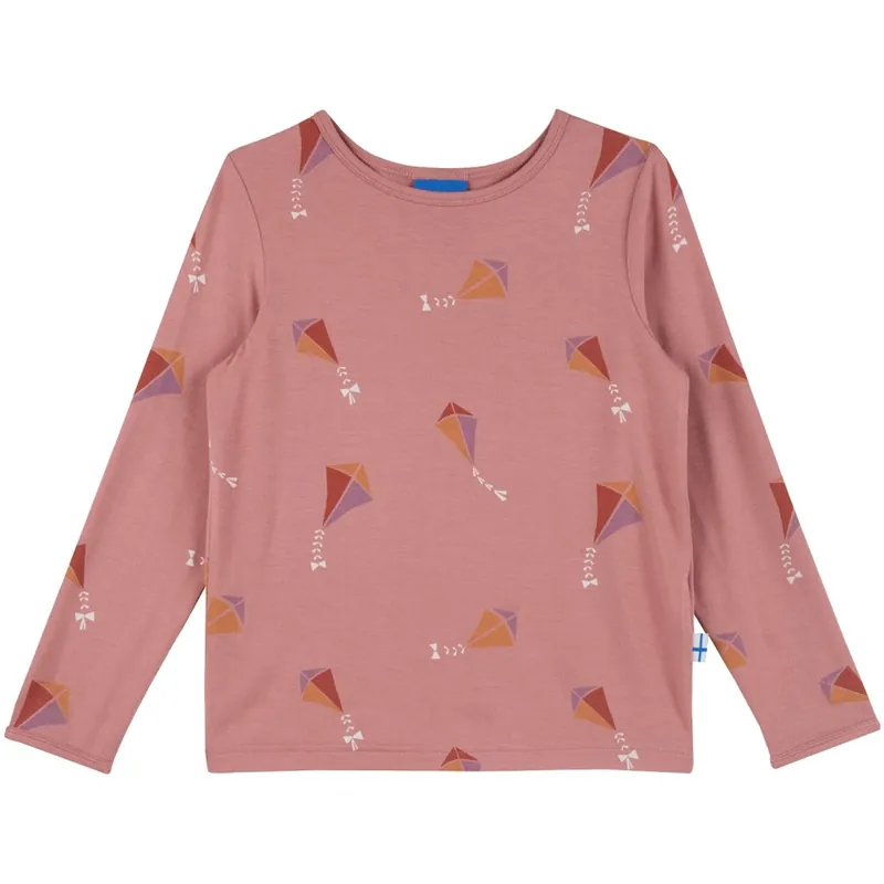 Finkid JUHANNUS SUN Jersey Langarmshirt Kinder - peach Zertifiziert