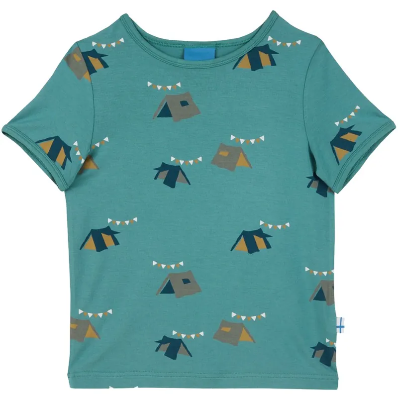 Zertifiziert Finkid ILTA SUN Jersey T-Shirt Kinder - deep jungle