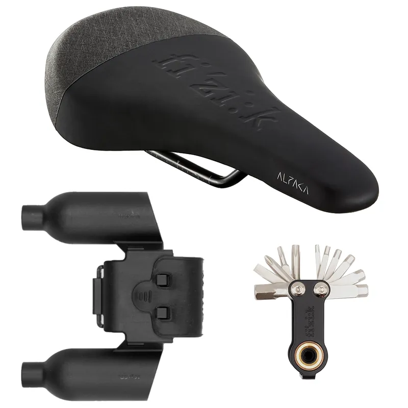 Fizik Gravita Alpaca X5 Sattel + Werkzeugträger - schwarz Top-Angebot