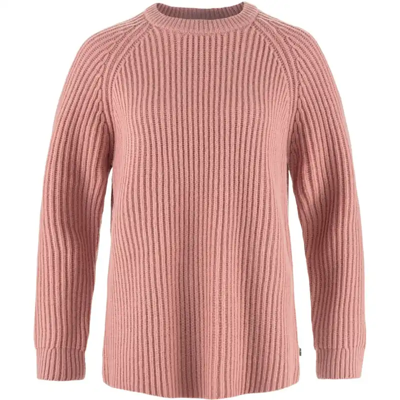 Fjällräven Övik Rib Pullover Damen - dusty rose Mega-Angebot